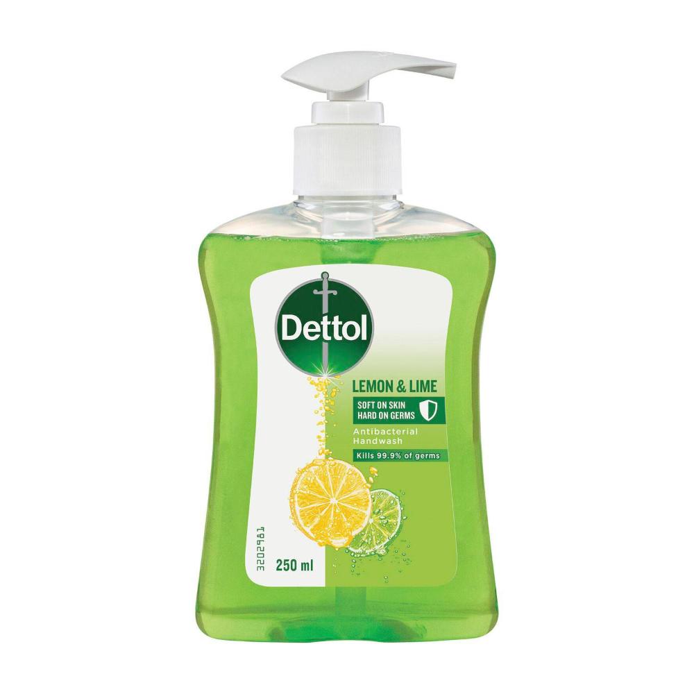 Antibacterial hand wash pump 250ml lemon and lime